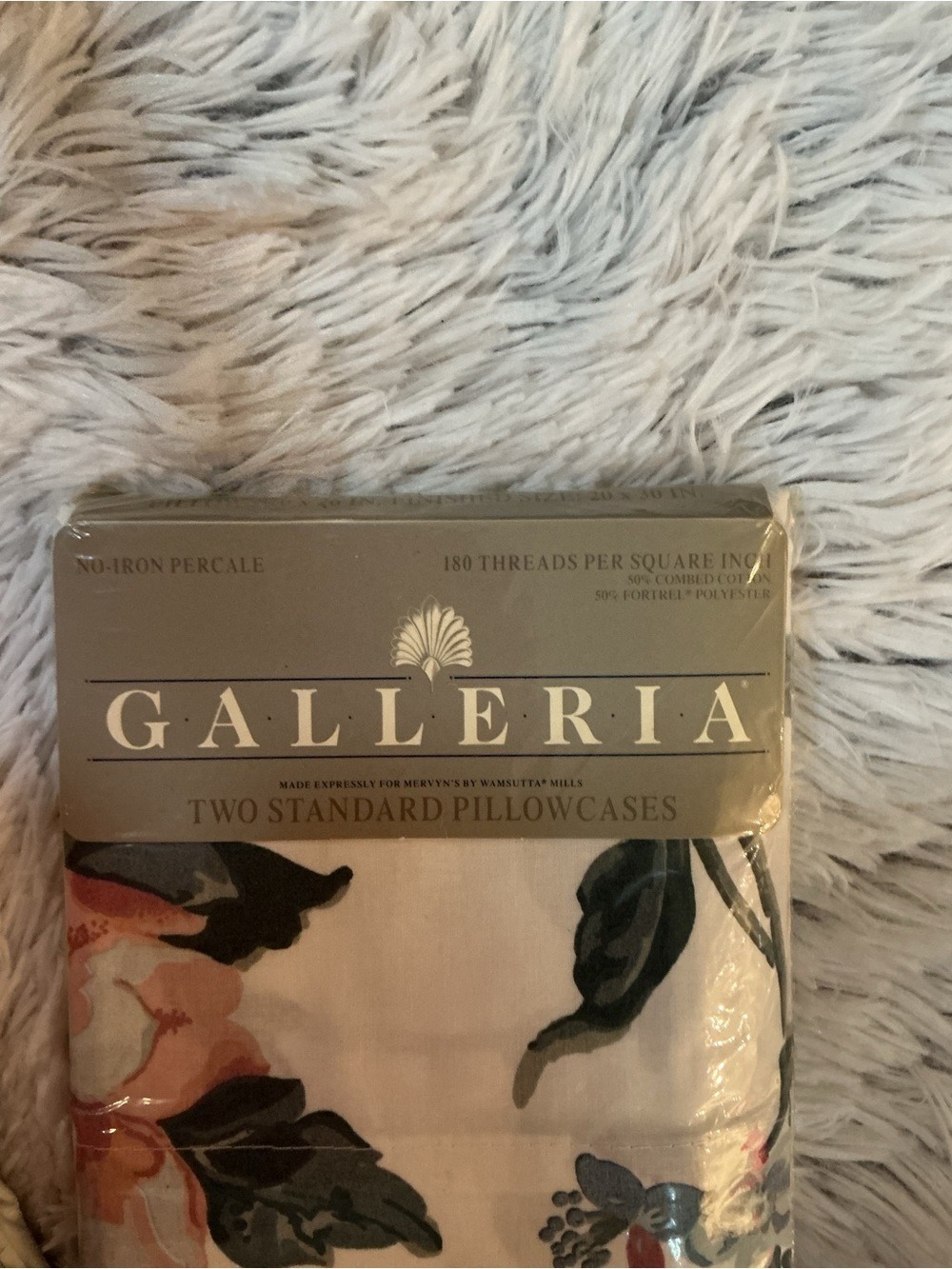 Galleria King Flat Sheet & 2 Standard Pillowcases Floral Bedding Set New - Picture 4 of 12